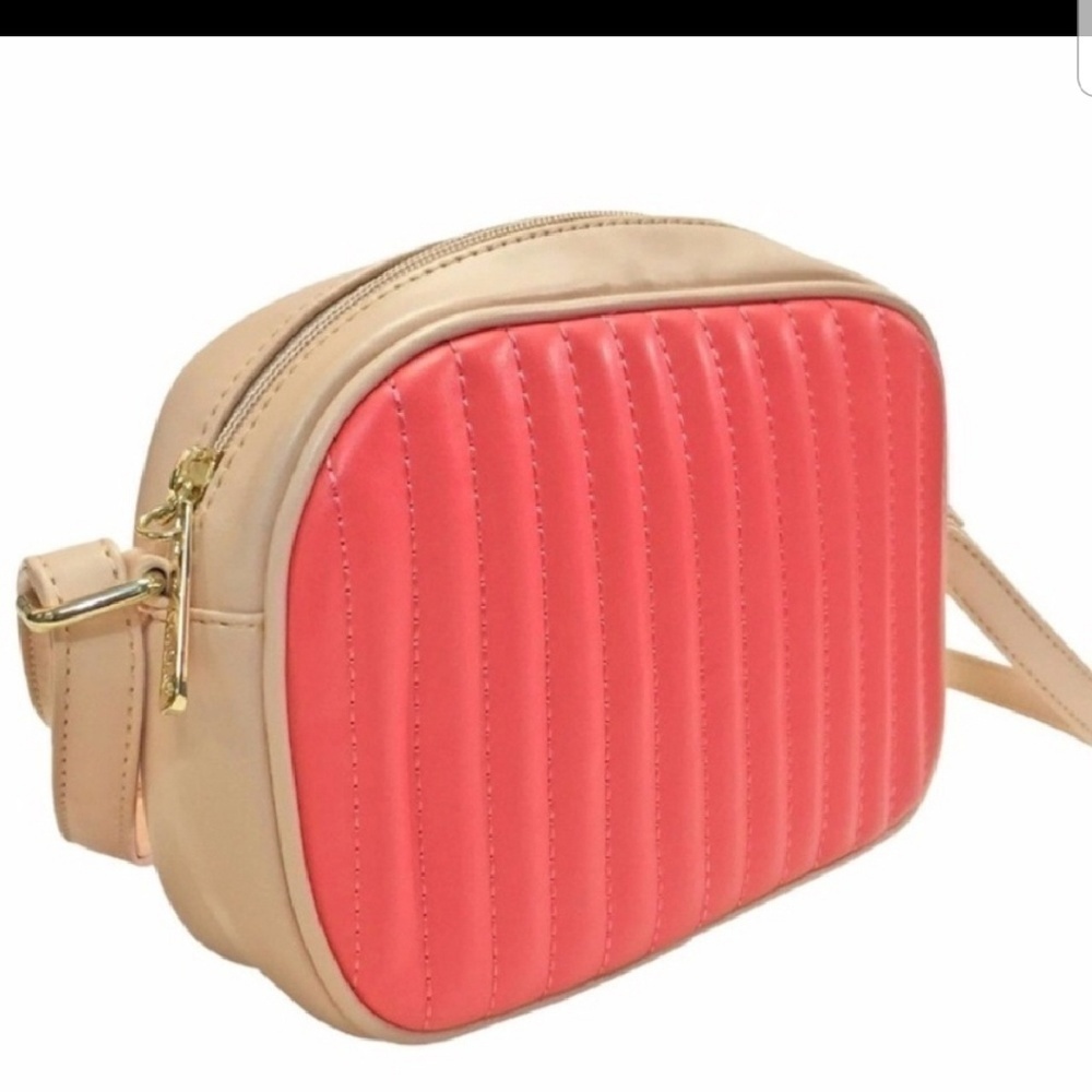 Coral/Cream Colorblock Crossbody NWT